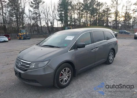 2012 Honda Odyssey Ex-L из США, поврежденный, VIN 5FNRL5H62CB061537